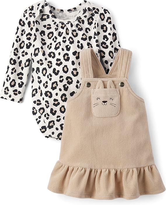 The Children's Place Baby-Girls and Toddler Long Sleeve Top and Dress Set