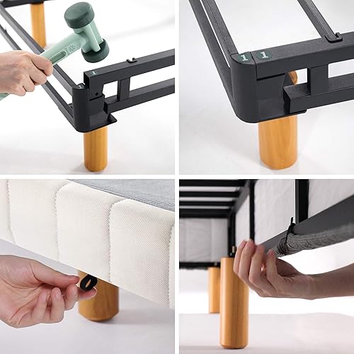 Miniatura 4 de ZINUS Good Design Justina - Base de colchón de metal, plataforma de 11 pulgadas, no necesita somier, tamaño individual