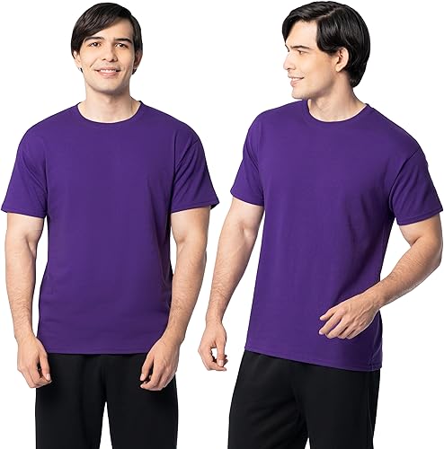 Fruit of the Loom Eversoft - Camisetas de algodón para hombre, transpirables, absorben la humedad, con control de olores, tallas S-4XL