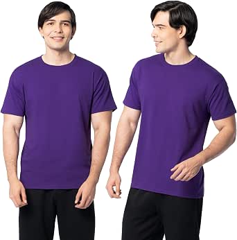Fruit of the Loom Men's Eversoft Cotton Short Sleeve T-Shirts, 2 Pack