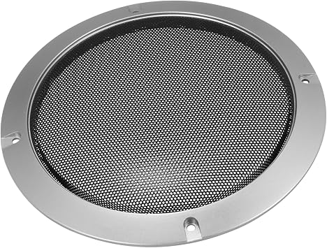 6.5" Speaker Grille Cover Mesh Trim Round Subwoofer Grille Horn Protective Guard Silver Tone Car Auto Stereo Accessories Auto Replacement Parts