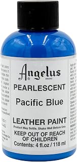 Angelus 4 oz Leather Paint, Pacific Blue