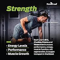 Vista 3 de ForestLeaf Cápsulas de hígado de carne alimentada con pasto, 3000 mg por porción, apoya la inmunidad y el bienestar corporal, limpieza, digestión