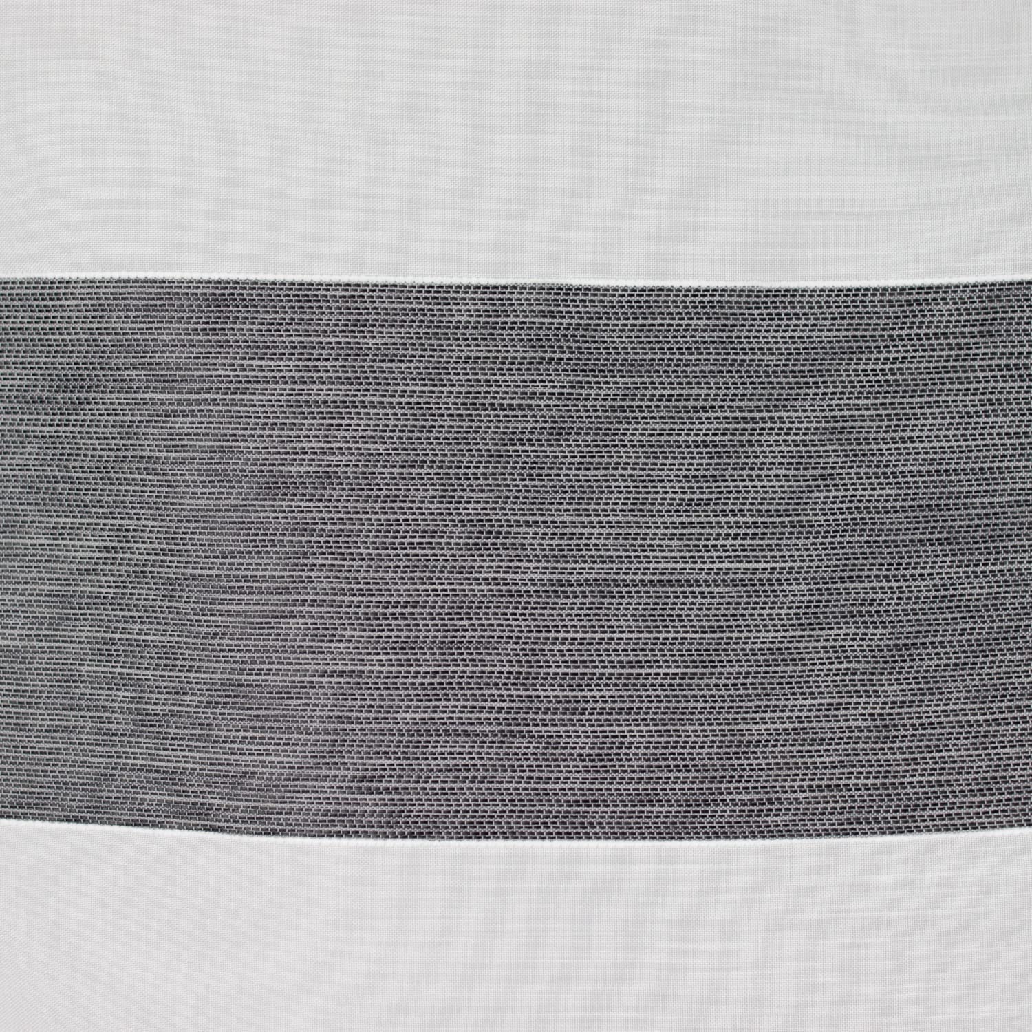 Design Mini Flächenvorhang Set anthrazit 2291 | 4 Teile | Scheibengardine Gesamtbreite 120cm (4x30cm) Höhe 80/60/60/80cm