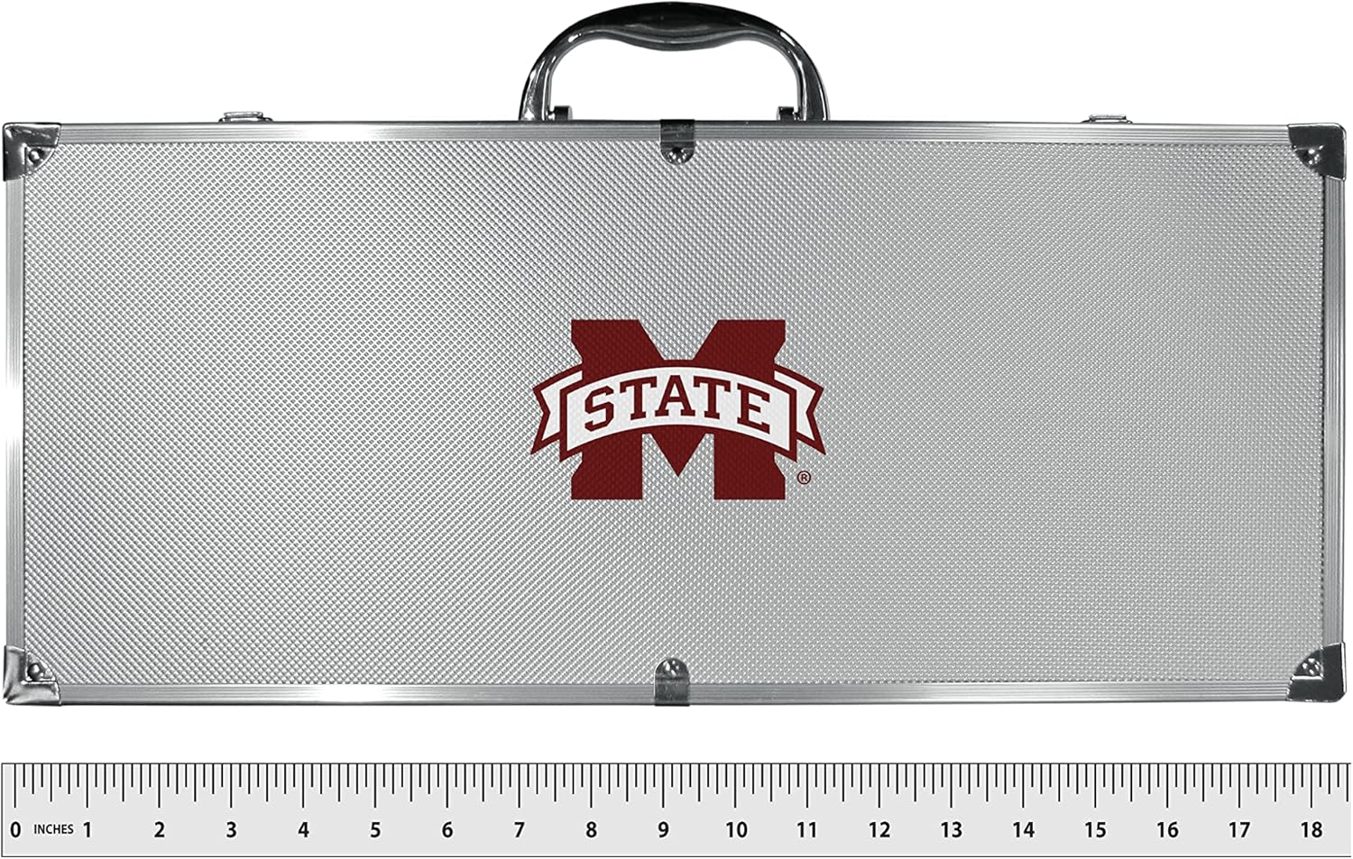 NCAA Siskiyou Sports Fan Shop Mississippi State Bulldogs Steel Tailgater BBQ Set w/Case 8 piece Gray