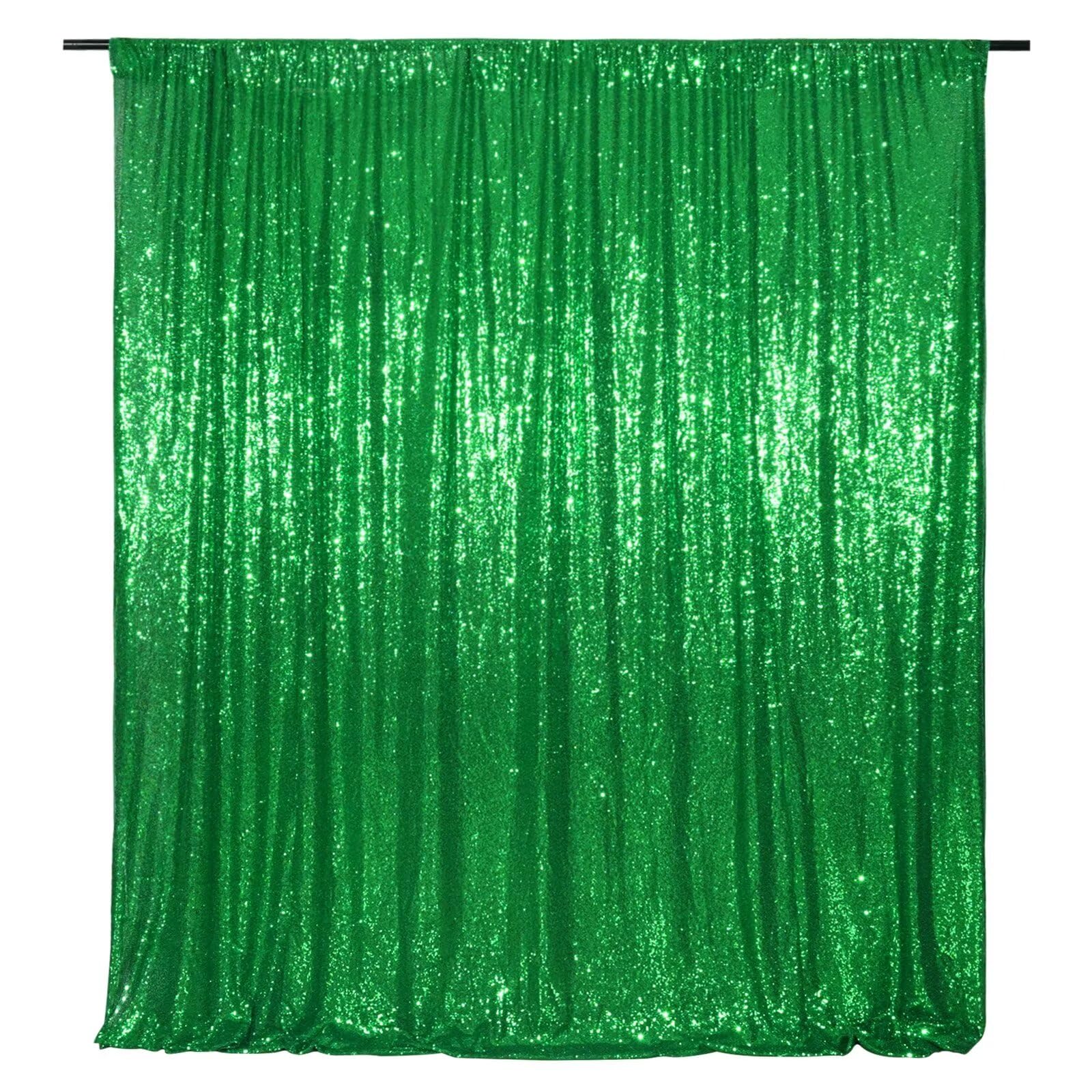 2Pieces Sequin Backdrop 2ftx8ft(60x243cm) Shiny Seamless Photo Booth Curtain for Party Wedding Decoration Photo Background, Iridescent — view 159