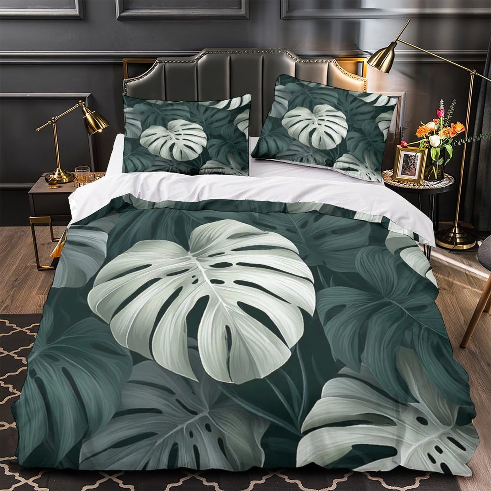 Housse de couette singe écouteurs de qualité supérieure lit double 200x200