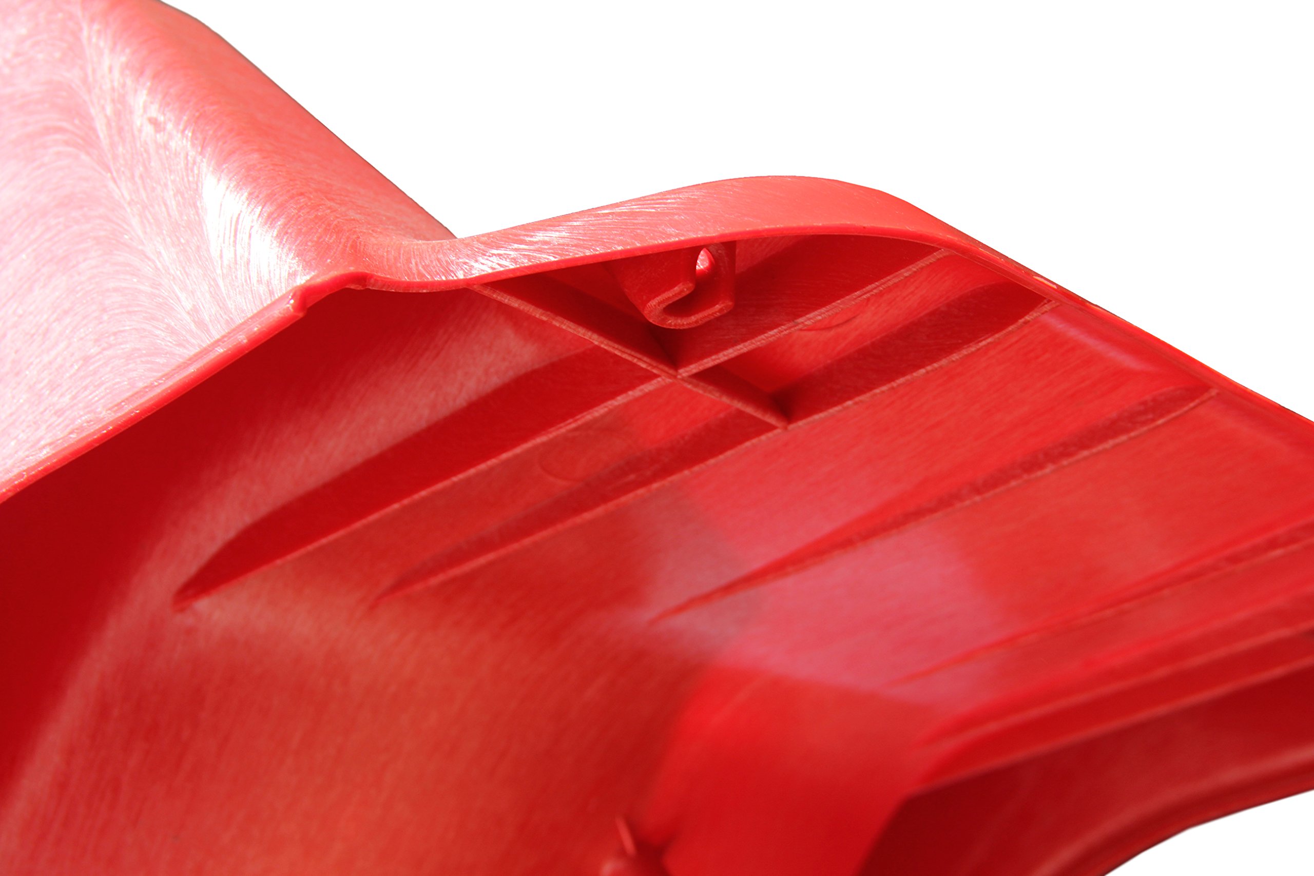 Ondis24 Tobogán de 3 m para niños, tobogán acuático para torre de juego o pendiente a partir de 3 años (rojo lava)