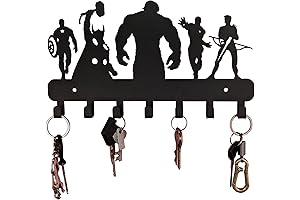 Superhero Wall Mounted Metal Key Holder: The Ultimate Gift for Marvel Lovers