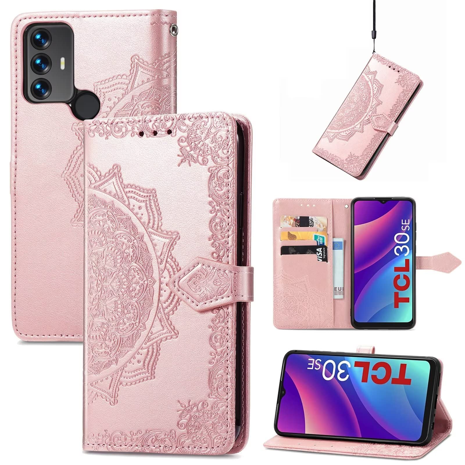 HONLEN Custodia Per TCL 305i Cover, (6.52 Inches
