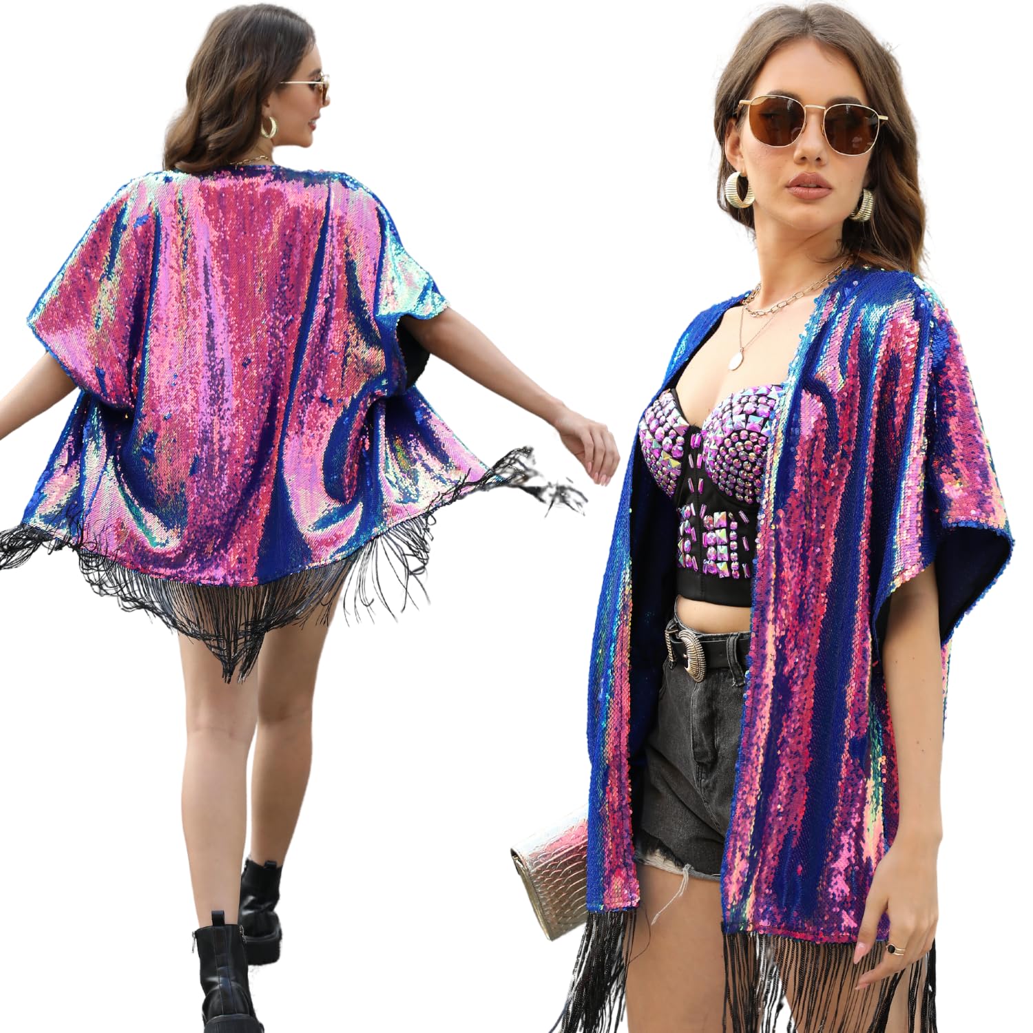 Festival Kimono Cardigan - Perfect Festival Outfit for Women - Music Concerts, Discos