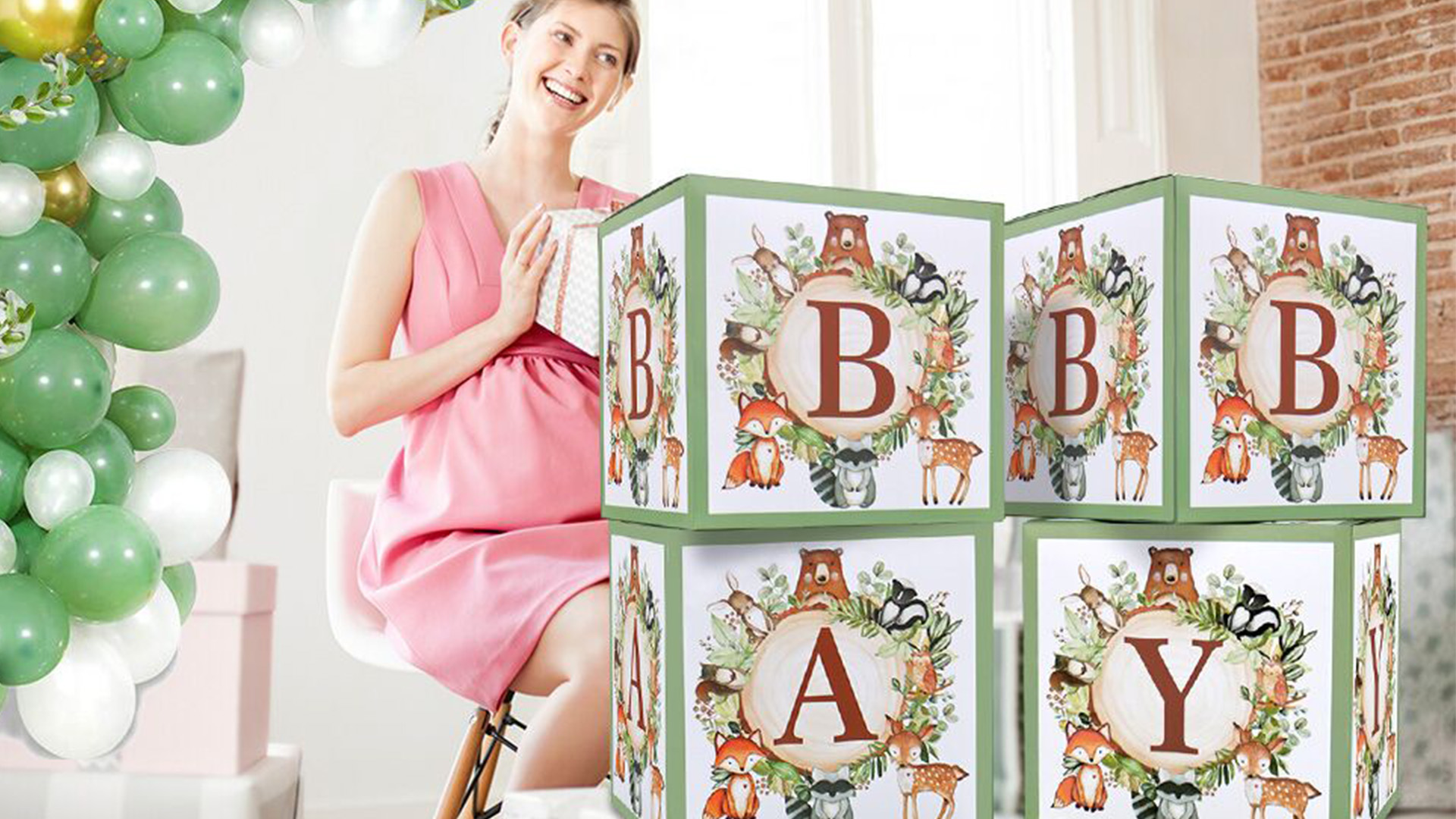 Décoration Baby Shower Et Baptême -animaux De La Forêt