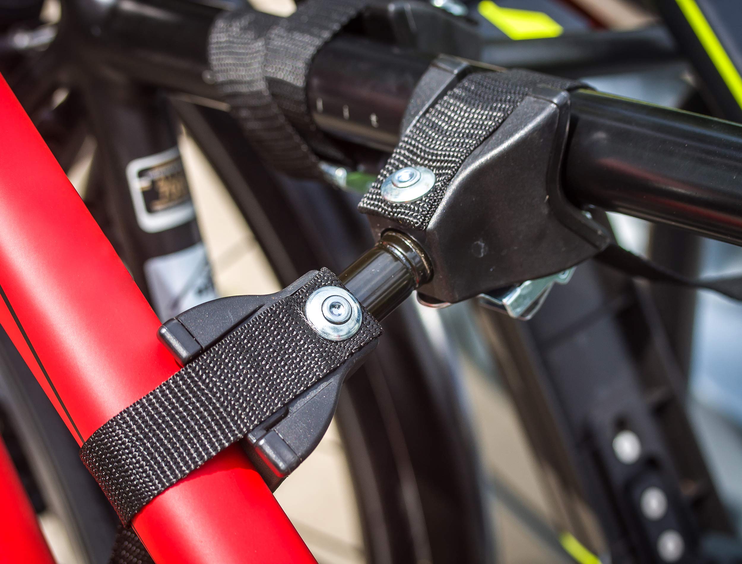 EUFAB 11555 Fahrradträger AMBER 3, E-Bike geeignet, teilweise vormontiert, Diebstahlschutz, für 3 Fahrräder, für Anhängerkupplung