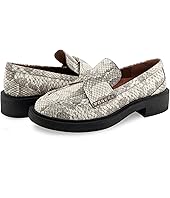 Roccia Snake Print Embossed Leather