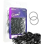 Gumi good Hair Elastics - Ouchless No Damage Elastic Hair Bands (Black - Small)