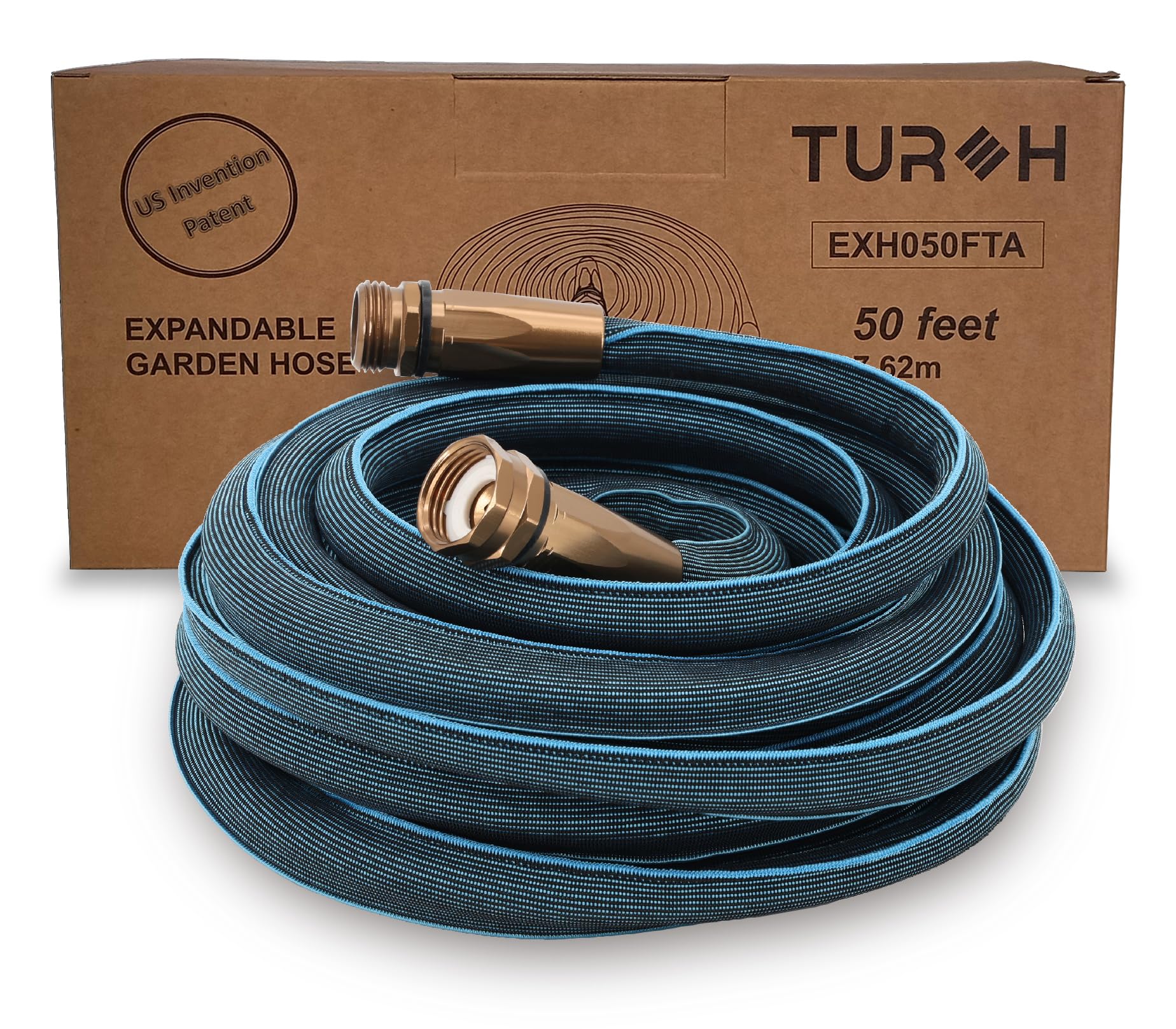 Deluxe Expandable Garden Hose - 50ft, 75ft, 100ft Lengths, Stronger Design, Flexible & Lightweight