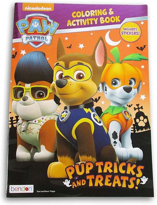 PawPatrol Halloween Coloring & Activity Book with Stickers