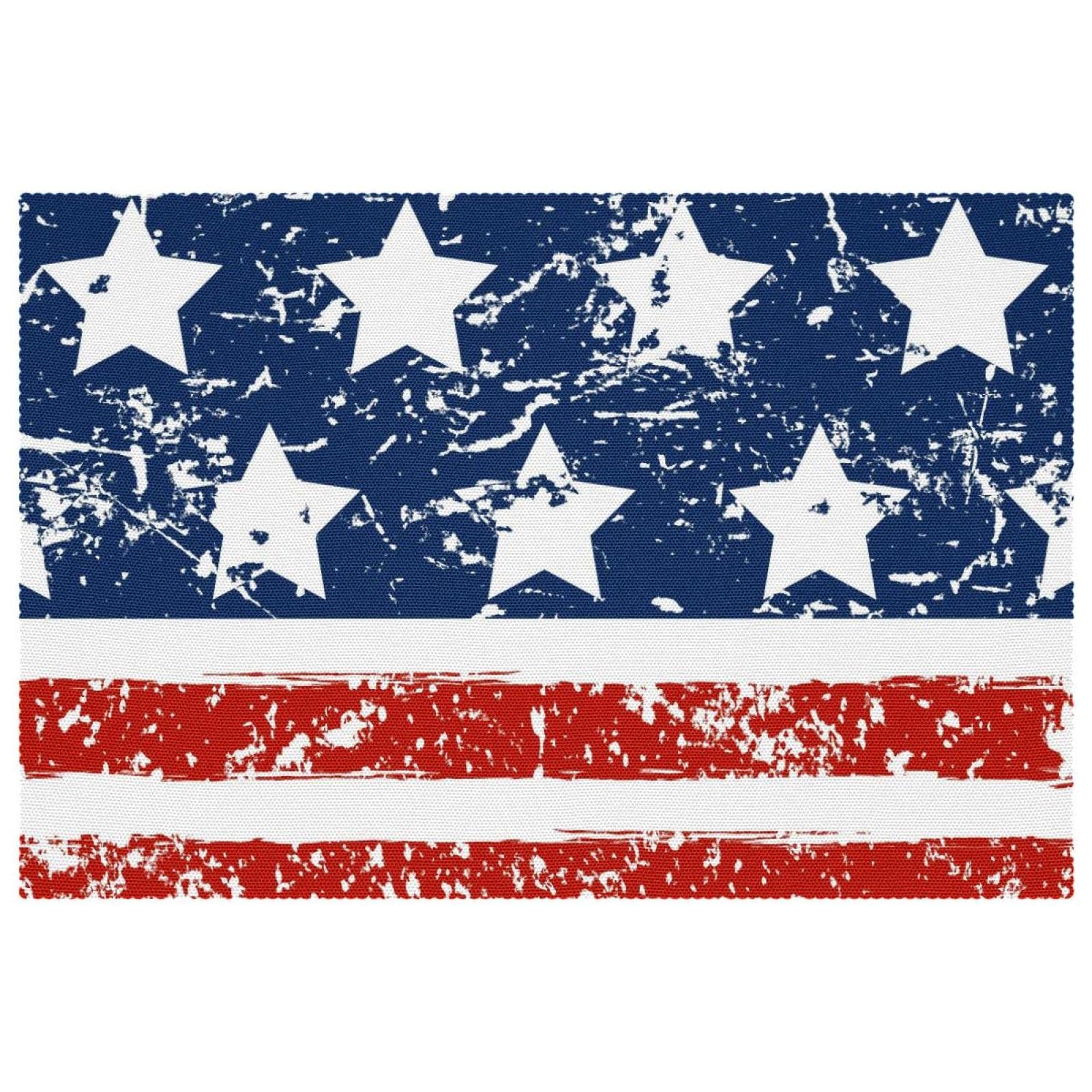 Sets de table Happy 4Th of July x6 pour vos repas de fête en terrasse