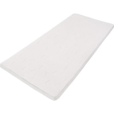 Surmatelas 90x200 Cm Hauteur 10 Cm - Mousse Mémoire De Forme Niveau H2/H3 - Housse Amovible Lavable - Pour Lit, Caravane
