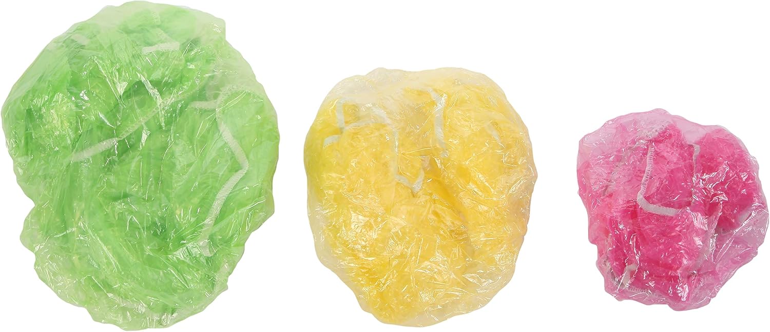 Elastic Food Covers, Plastic Kitchen Storage Lids for Meal Prep - Set of 24