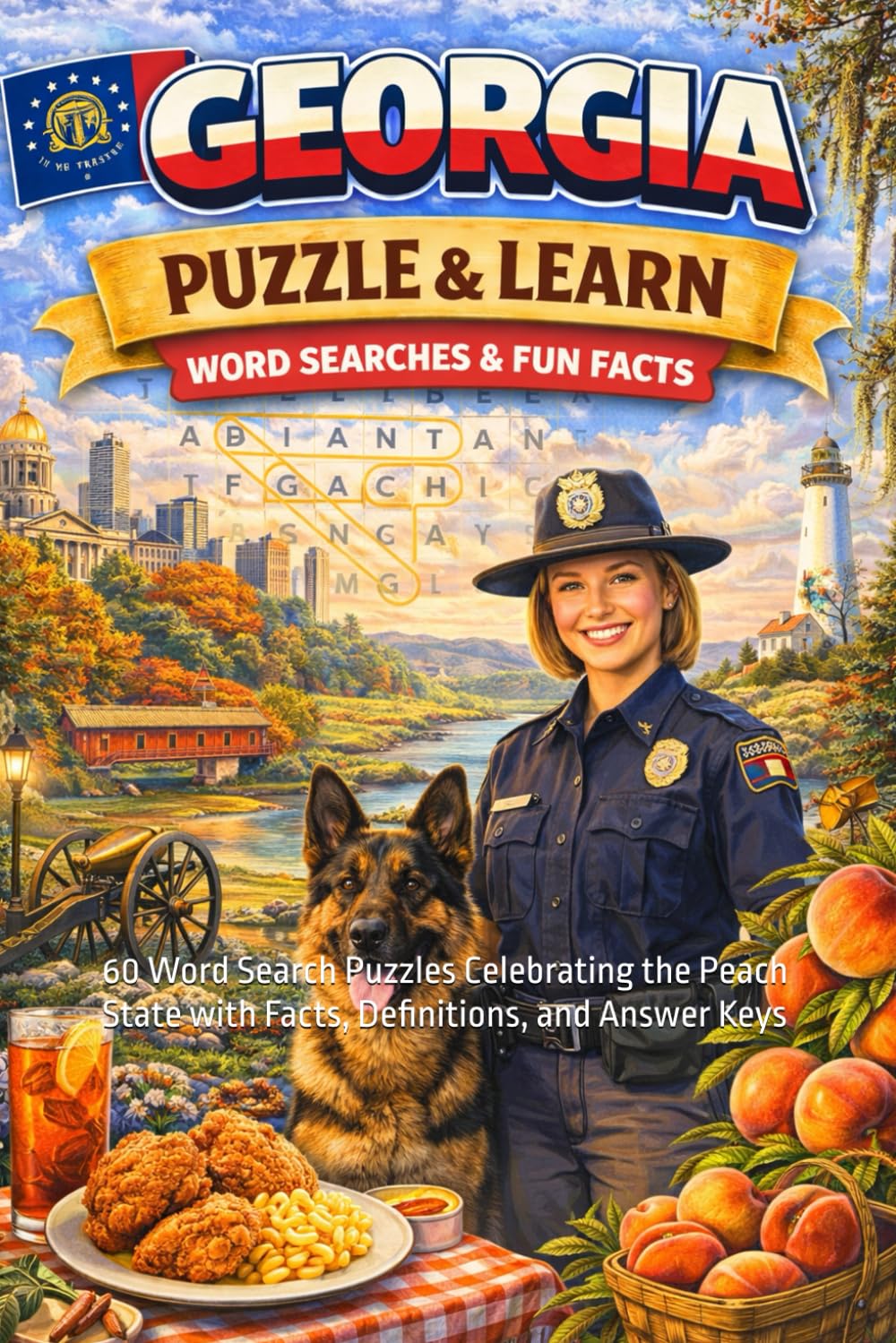Georgia - Word Search Puzzle and Learn: 60 Print Word Search Puzzles Celebrating the Peach State with Facts, Definitions, and Answer Keys (Ultimate States Word Search and Learn Collection)