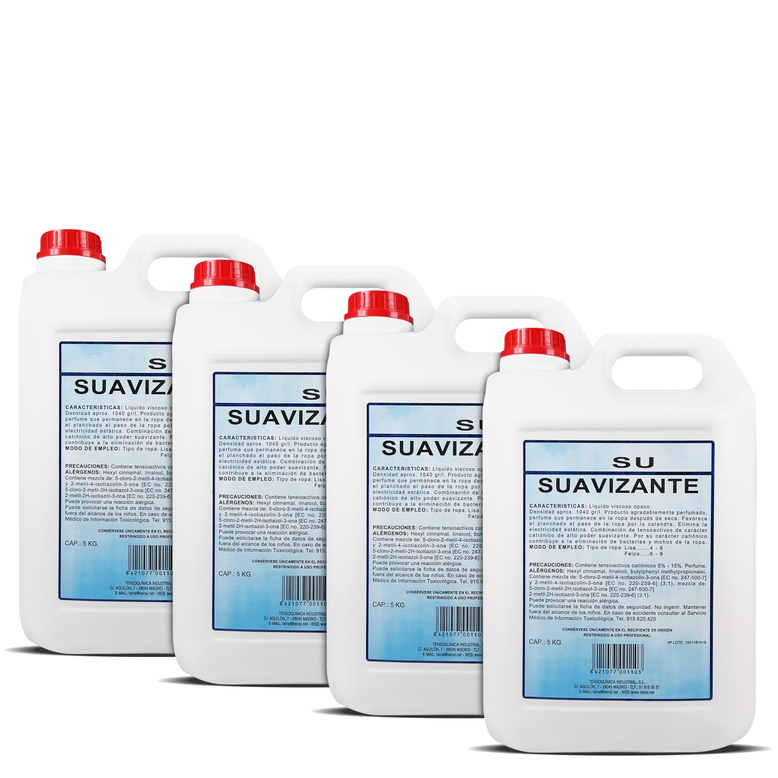 Suavizante Líquido para la Ropa con Aroma Suave y Duradero 20 litros