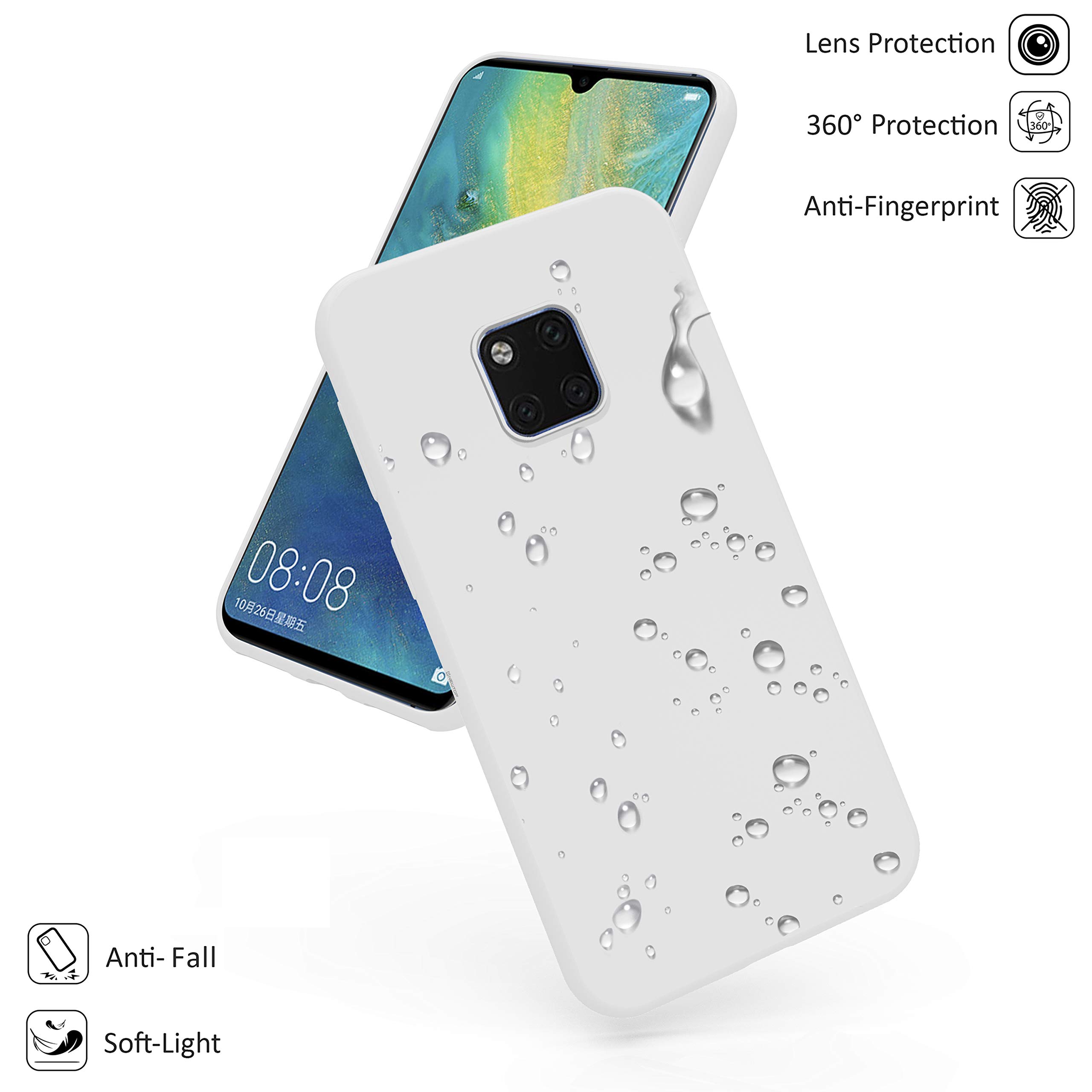 Custodia NEWTOP Per Huawei Mate 20 PRO - Cover Sottile In TPU Morbido, Nero, Antishock - 2
