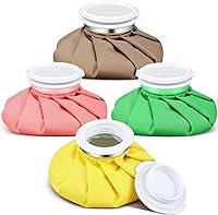 Vista 13 de Honoson Paquete de 4 bolsas de hielo reutilizables y bolsas de agua caliente para adultos para calor y frío, bolsa de hielo elástica transpirable