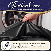 Vista 6 de DECOLURE Sábanas 100% Viscosa Derivada de Bambú Tamaño Individual - Sábanas de Lujo de 3 Piezas Naturalmente Refrescantes, Juego de Cama Ultra Suave