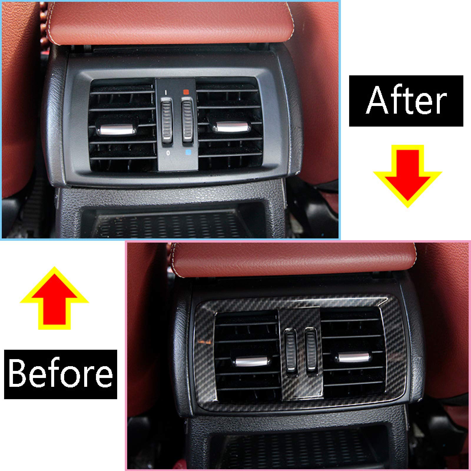 Cadre De Façade Autoradio En Fibre De Carbone Pour BMW X3 X4 F25 F26 - Décorations Intérieures Adhésives