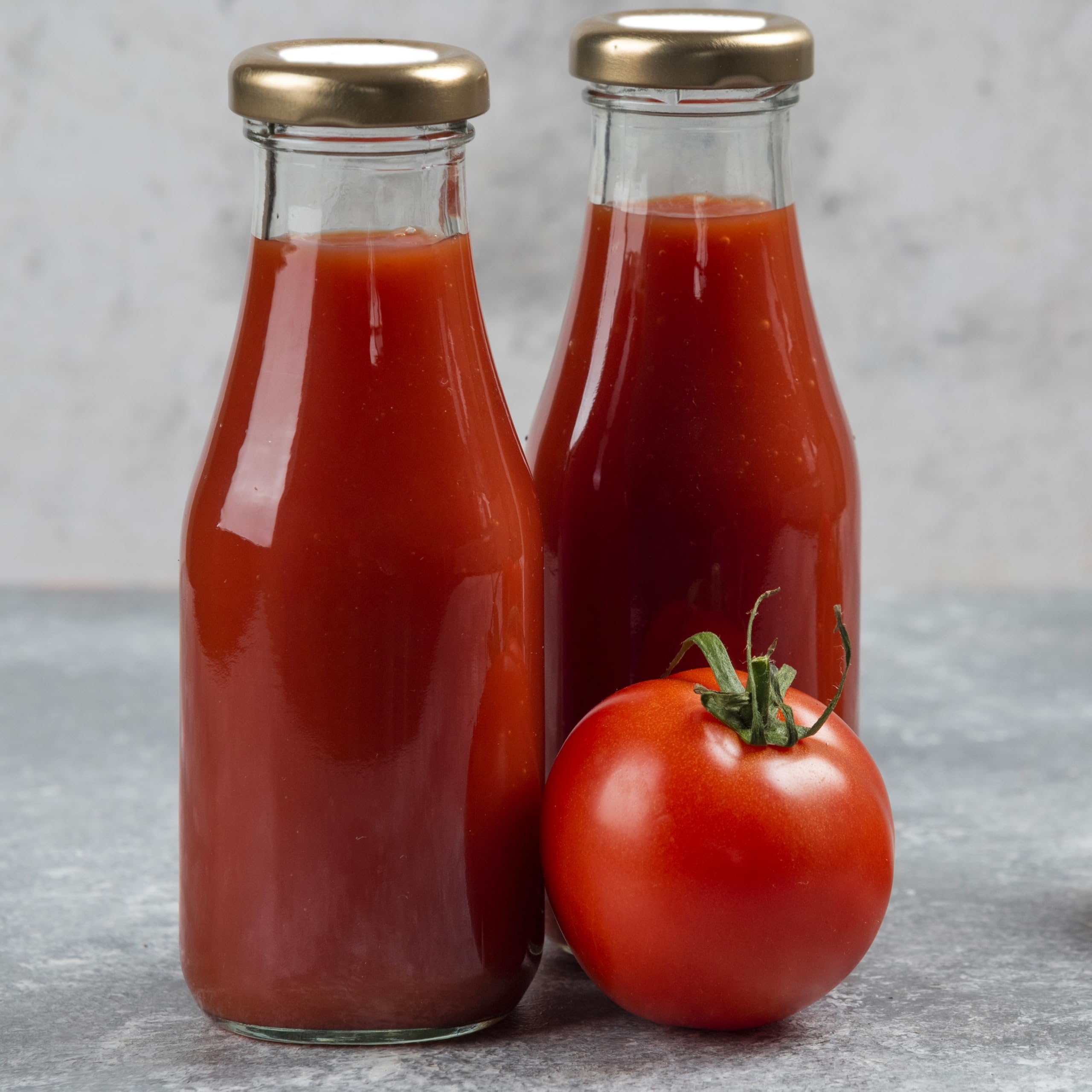 Set 40 Bottiglie in Vetro per Salsa Con Tappo Ermetico Capienza 720 ml Perfetto per Conserve Olio Passata Lunga Conservazione (Set 40 bottiglie trasparenti)