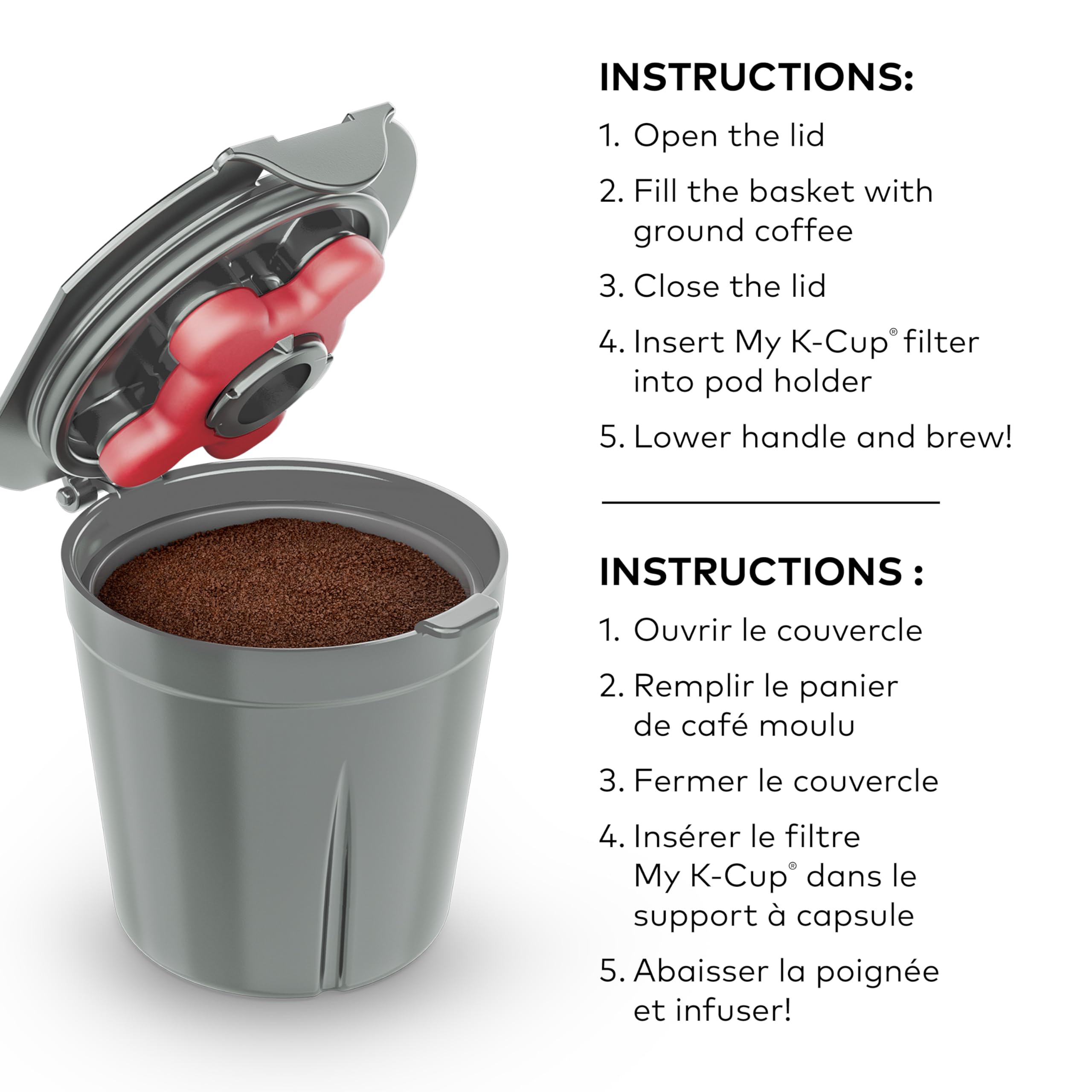 Filtro Riutilizzabile Keurig My K-Cup - Multitecnologia, Acciaio Inox E Plastica