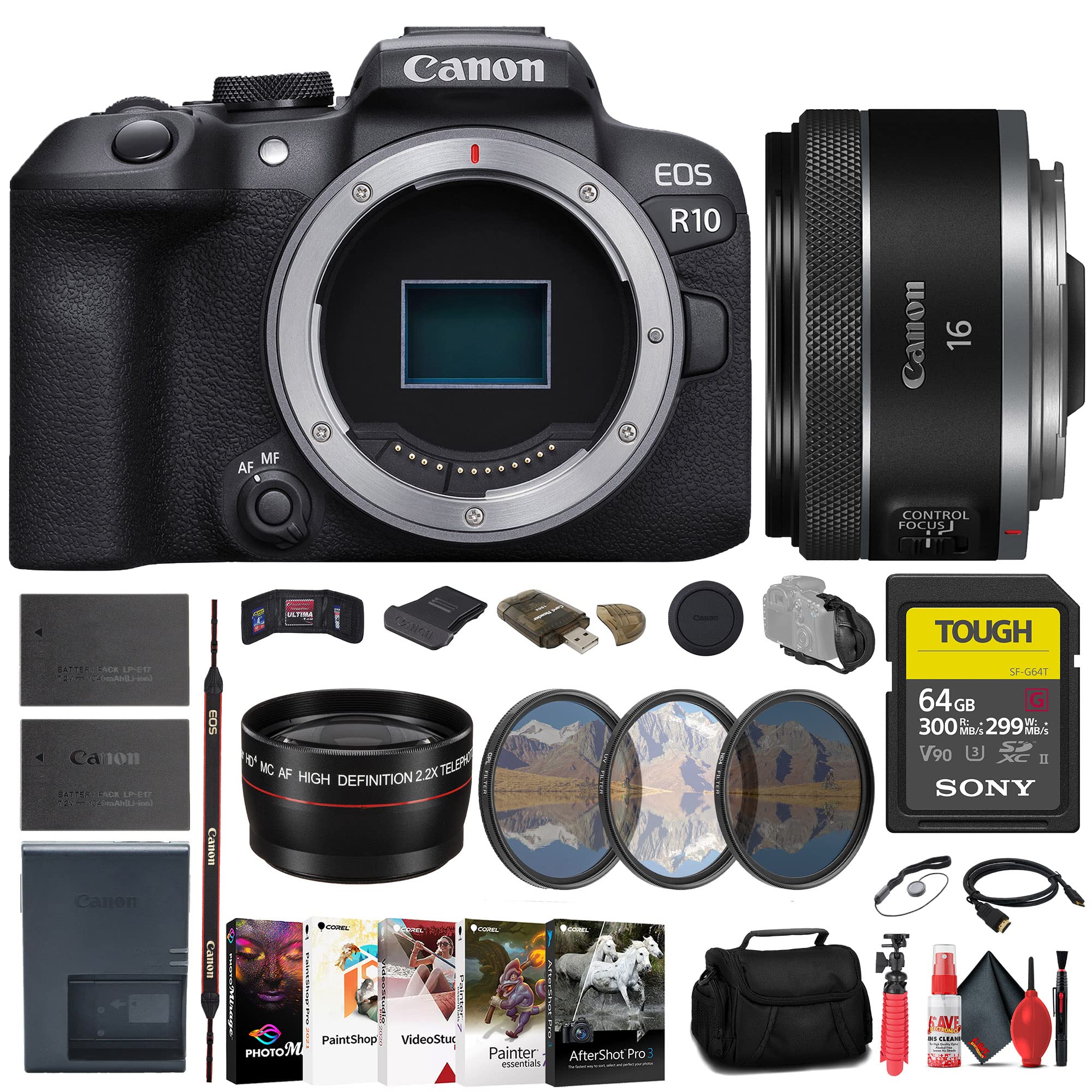 Amazon.com : Canon EOS R10 Mirrorless Camera (5331C002) + Canon