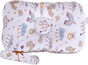 a baby cherry Organic Cotton Baby Pillow (1M to 3 Years) – Unisex | Washable | Pillow Cover Included