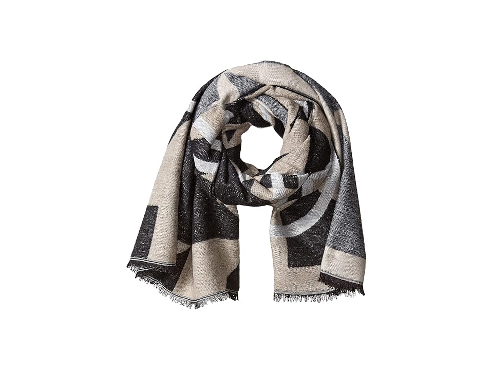 

Calvin Klein Geo Logo Blanket Scarf (Heathered Almond) Scarves