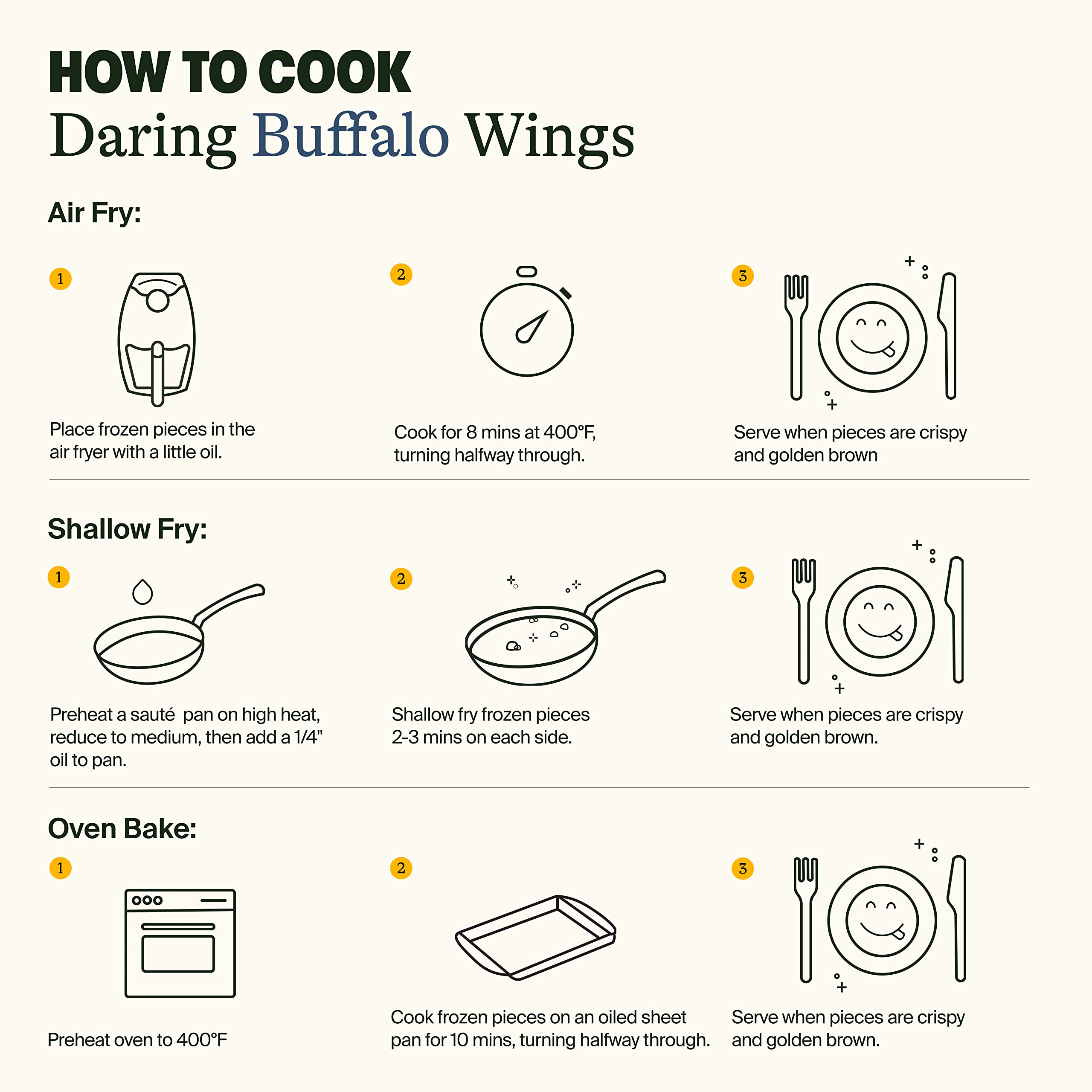 Daring Buffalo Plant Chicken Wings Vegan 8oz Pouch Frozen — view 4