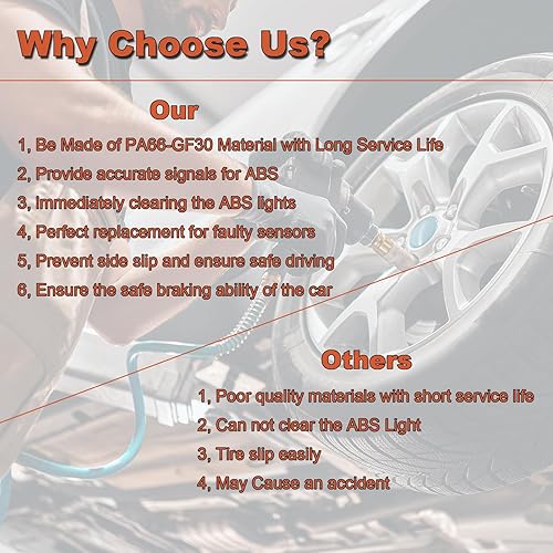 Miniatura 6 de Sensor de velocidad de rueda ABS delantero izquierdo del lado del conductor compatible con modelos seleccionados de Toyota, Corolla 2019-2022