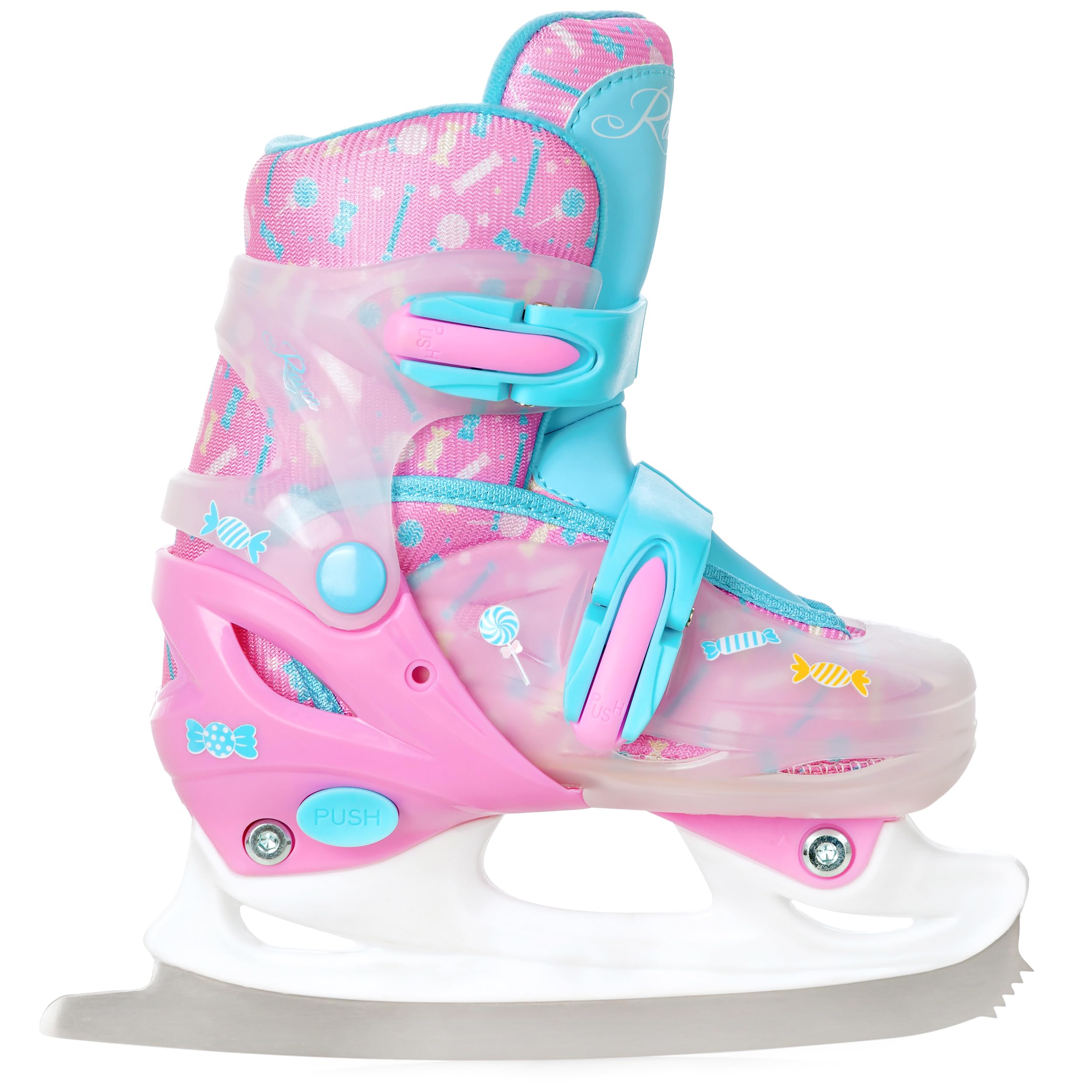 Patines en línea 4 en 1/triskates/Patines de Ruedas/Patines de Hielo Raven Lia Ajustable con Rueda LED