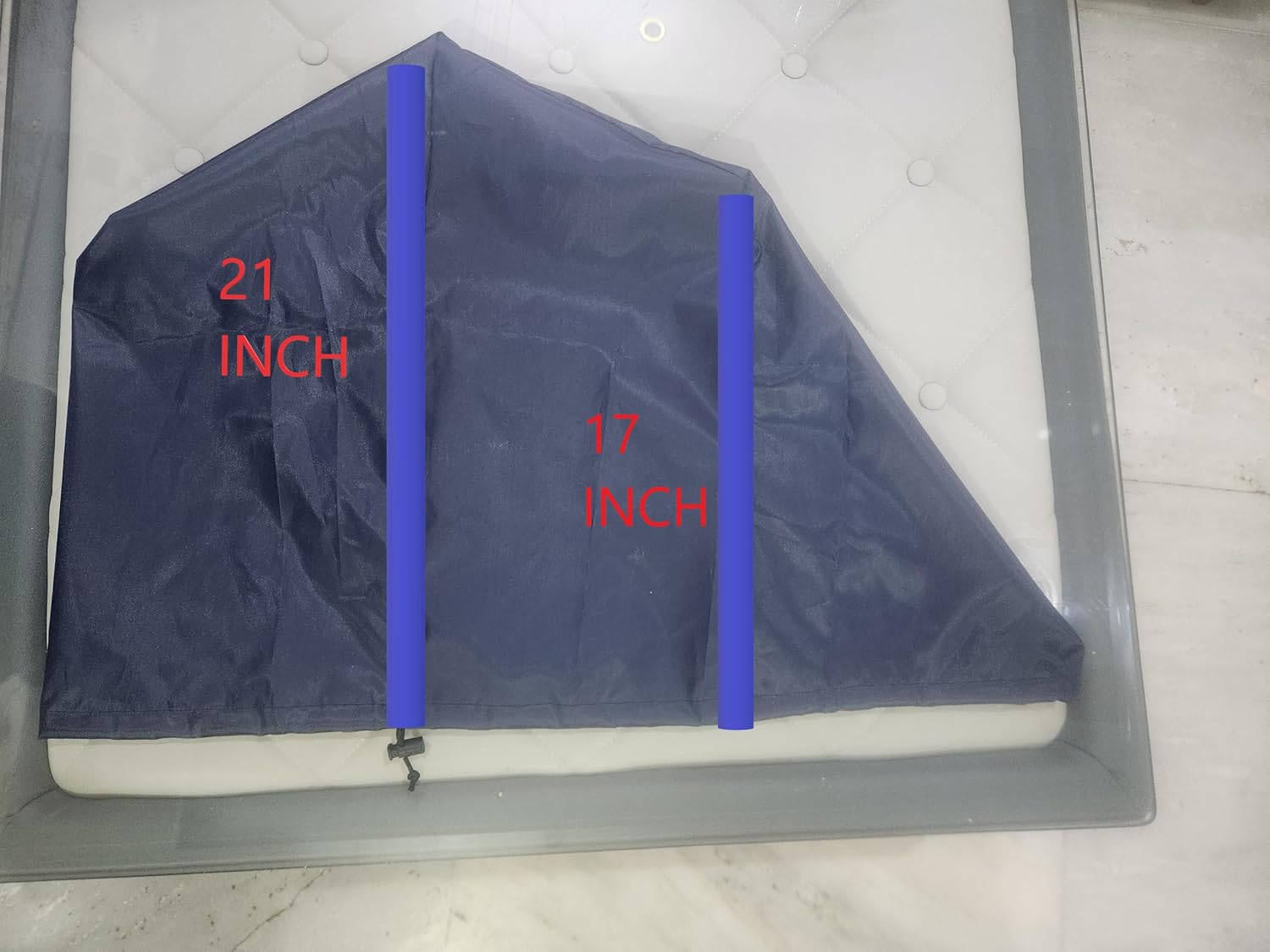 Saiish® Nylon Dust Cover for Large Microscopes & Equipment, Navy Blue, 54x44x54 cm
