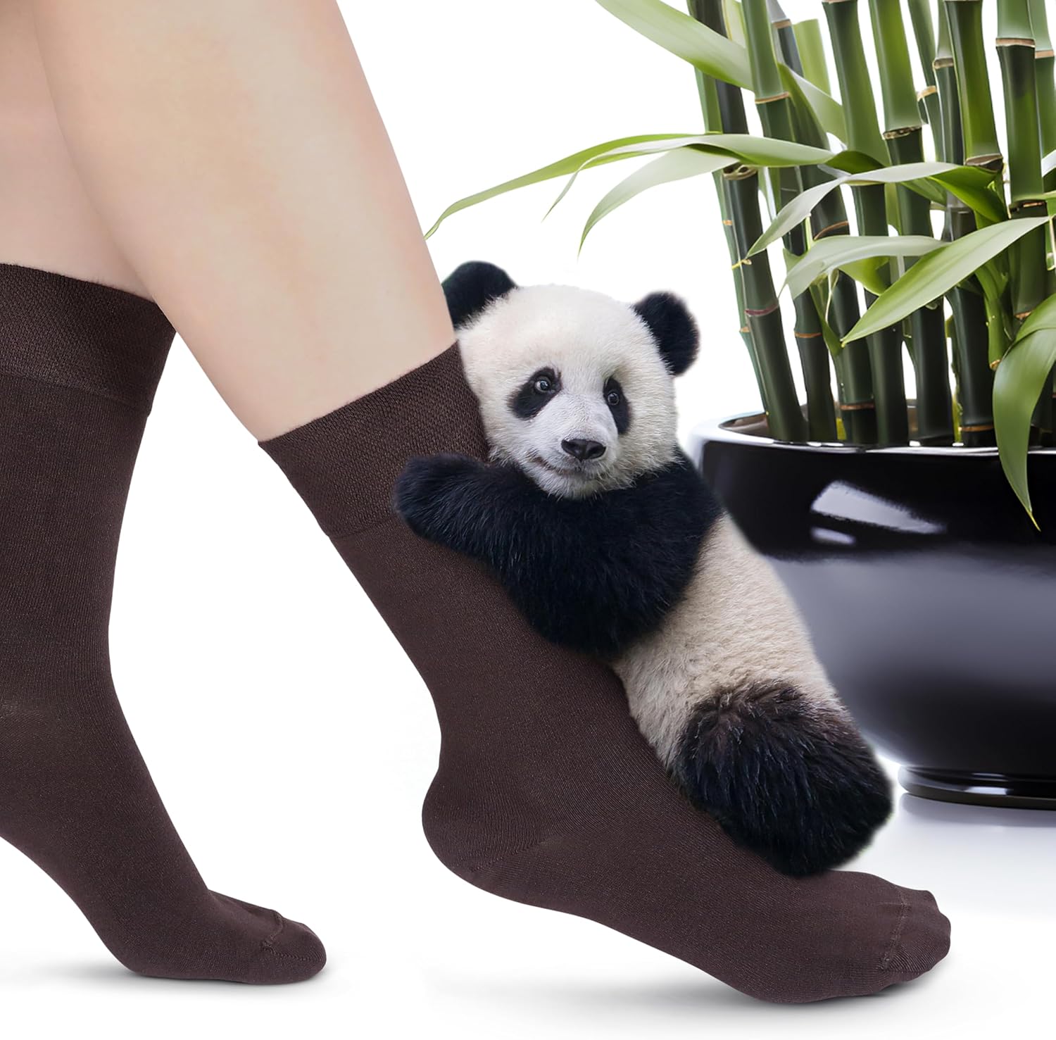 Women's Thin Rayon Dress Socks - Casual Color Crew Socks, Comfort Seam - Image 2