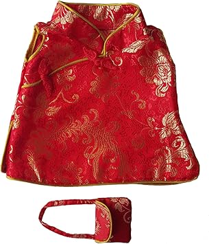 Chinese Cheongsam Outfit Teddy Bear 