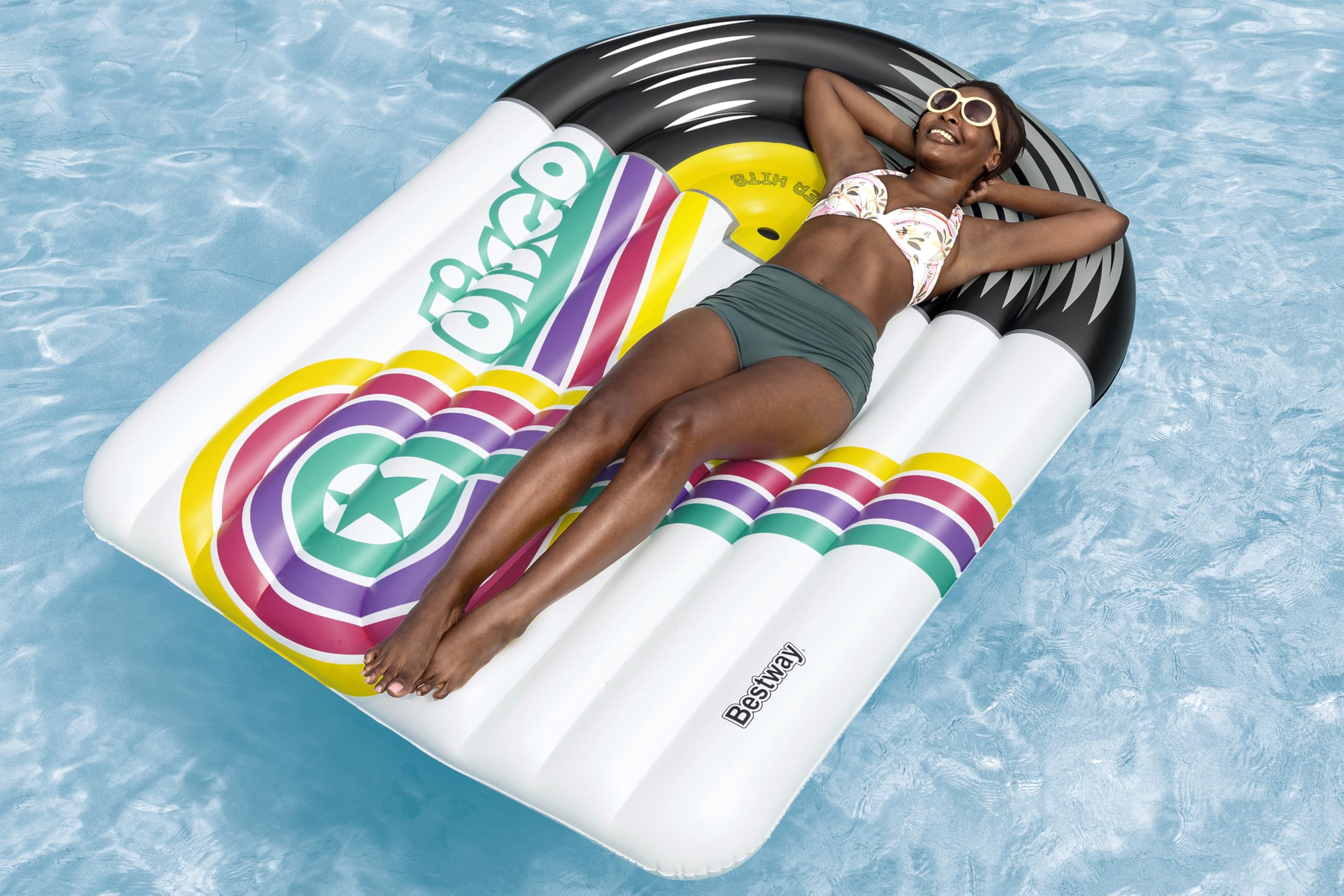 Bestway Flotador para Piscina Tipo Tumbona LP de 6'5" x 57"/1.96 m x 1.45 m