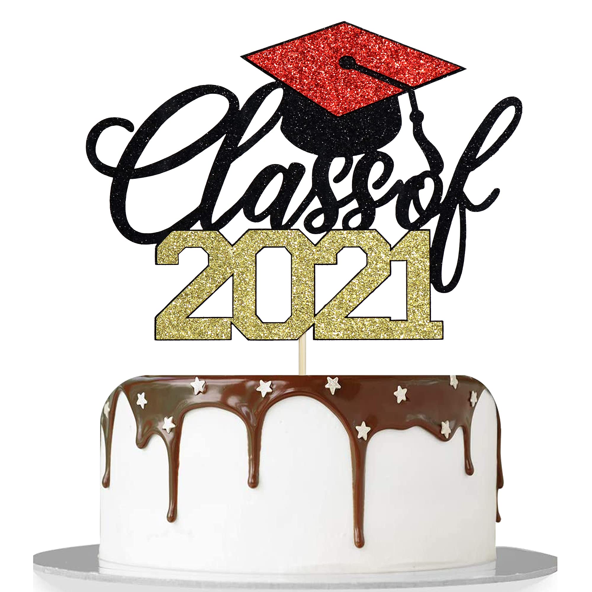Buy Artczlay graduation party cake topper Class of 2021 cake topper