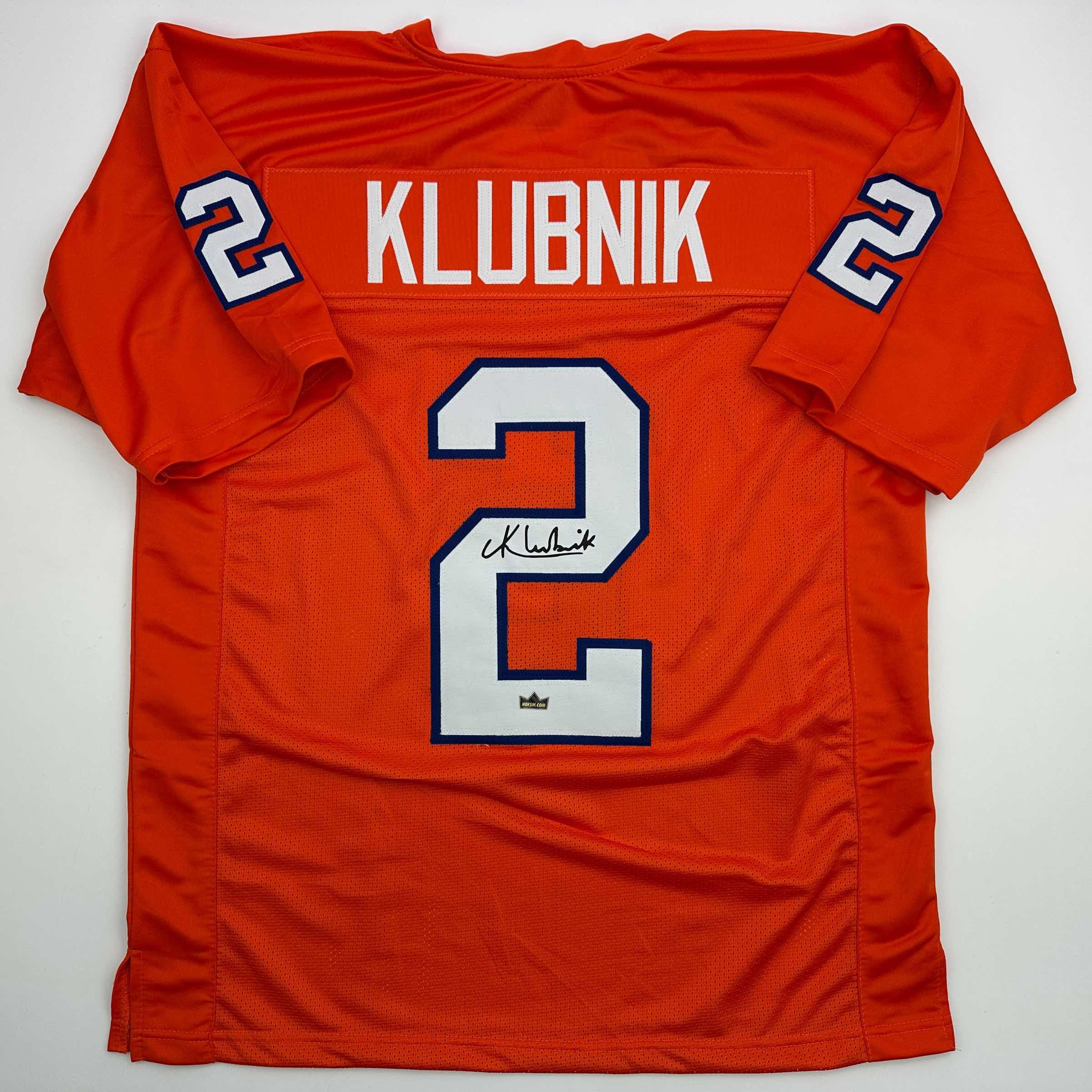 Facsimile Autographed Cade Klubnik Clemson Orange Reprint Laser