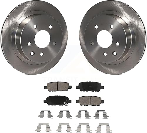 Kit de rotores de freno de disco trasero y pastillas de cerámica para Nissan Rogue Sport INFINITI G35 Select LEAF Juke 350Z Qashqai X-Trail