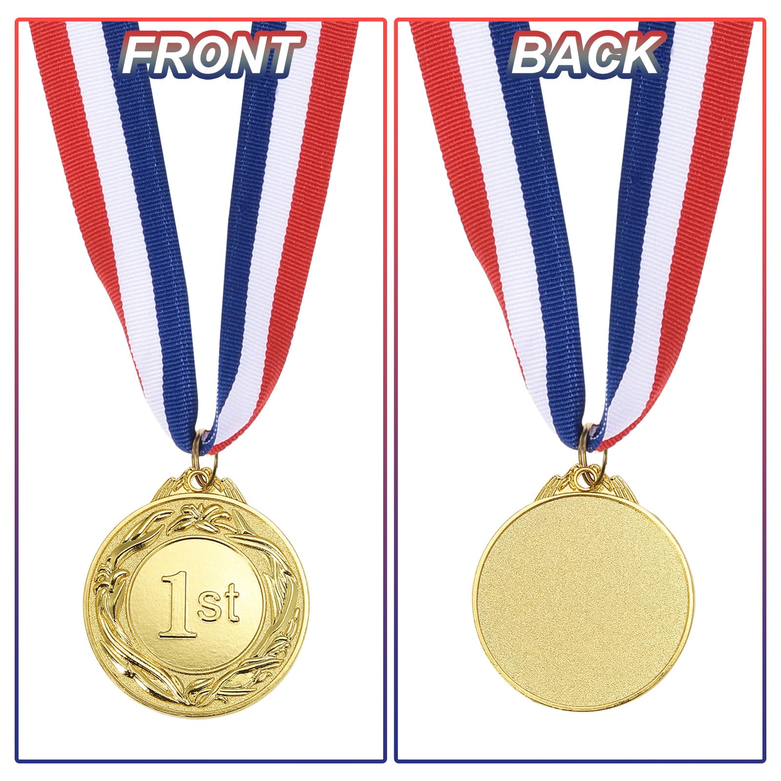 PATIKIL Gold Silver Bronze Award Medals 2.6 Inch - Image 4