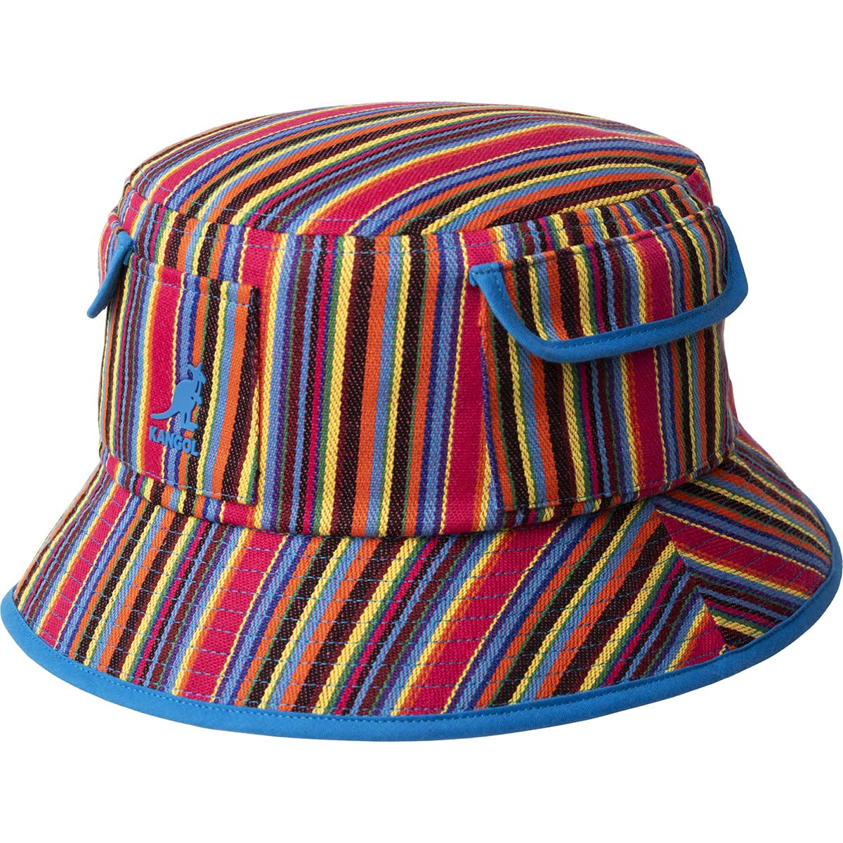 Kangol Multi Color Stripe Bucket Hat Sommerhut Sonnenhut Fischerhut Damen Herren