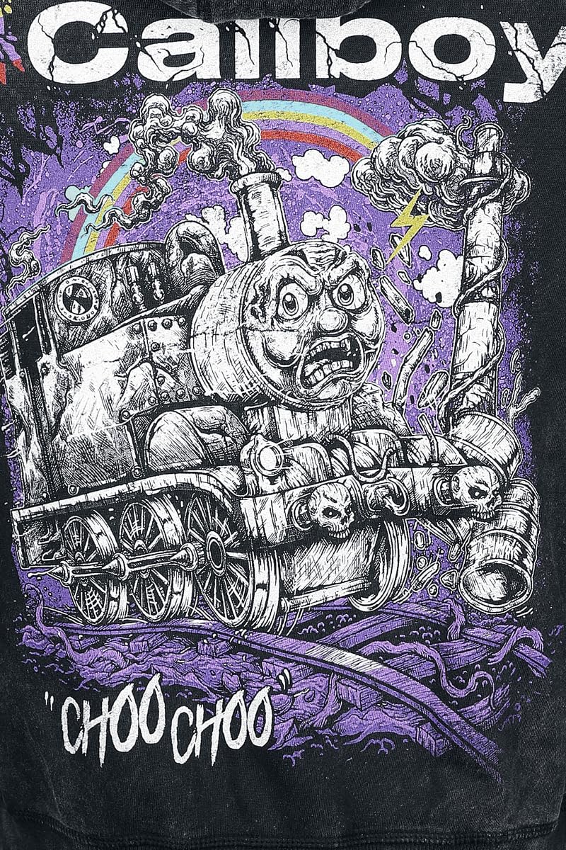Electric Callboy Choo Choo Frauen Kapuzenjacke Charcoal Band-Merch, Bands