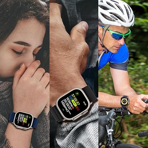 Miniatura 8 de Compatible con Apple Watch Ultra 2 BandApple Watch Ultra Band de 1.929 in 1.772 in 1.732 in 1.654 in, correa de repuesto para correas de Apple Watch