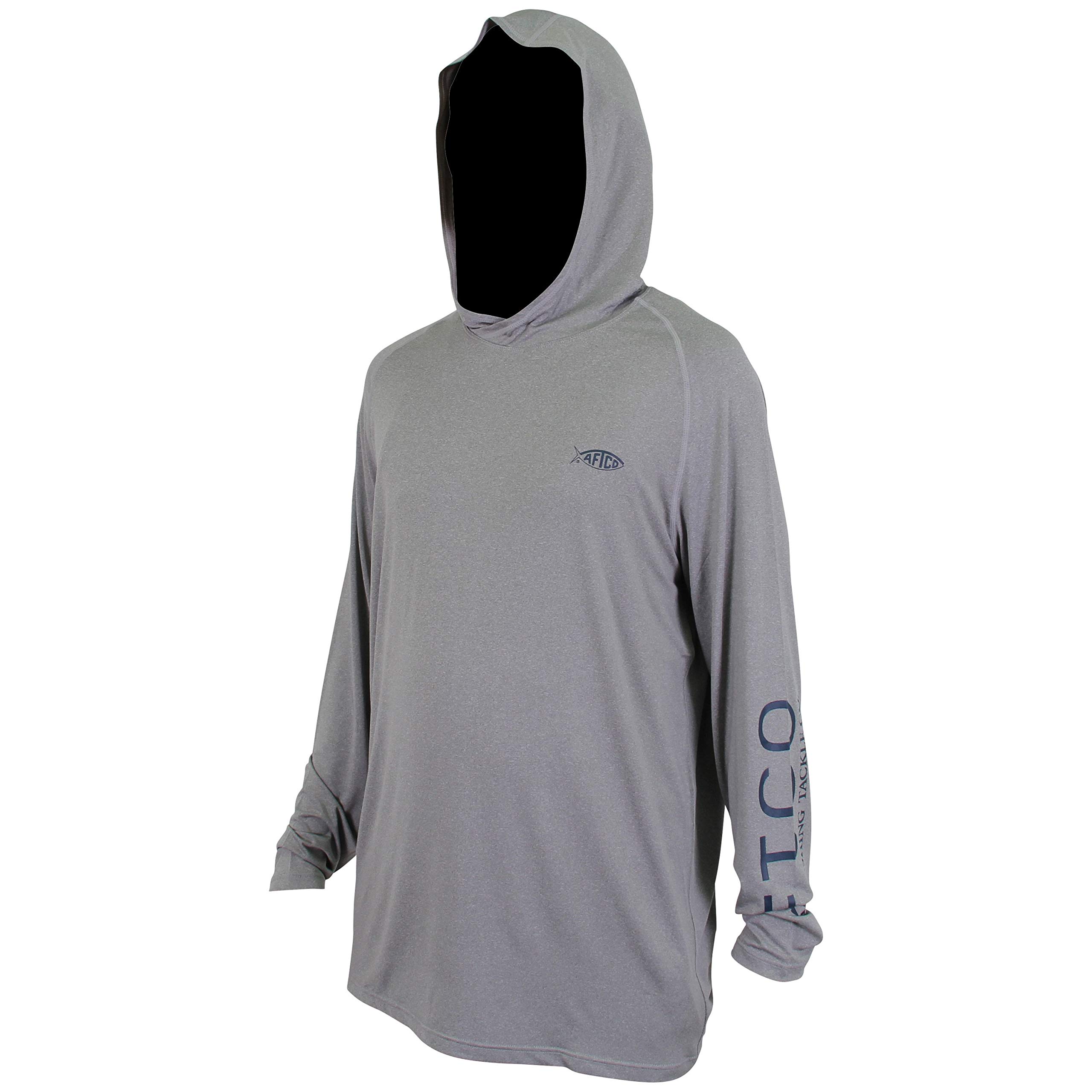 Amazon.co.jp: AFTCO Samurai 2 LS Hooded Shirt, steel heather